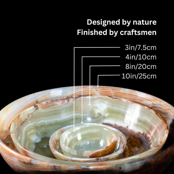 Onyx Crystal Bowl 3" & 4"
