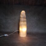 Selenite Natural Tower Lamp
