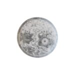 Selenite Round Engraved Disc