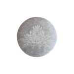 Selenite Round Engraved Charging Disc