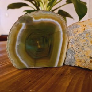 Agate Green Tea Light Holder