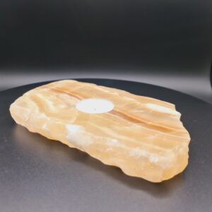 Aragonite Slice Tea Light Holder