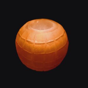 Orange Selenite Tealight Holder