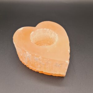 Orange Selenite Tealight Holder