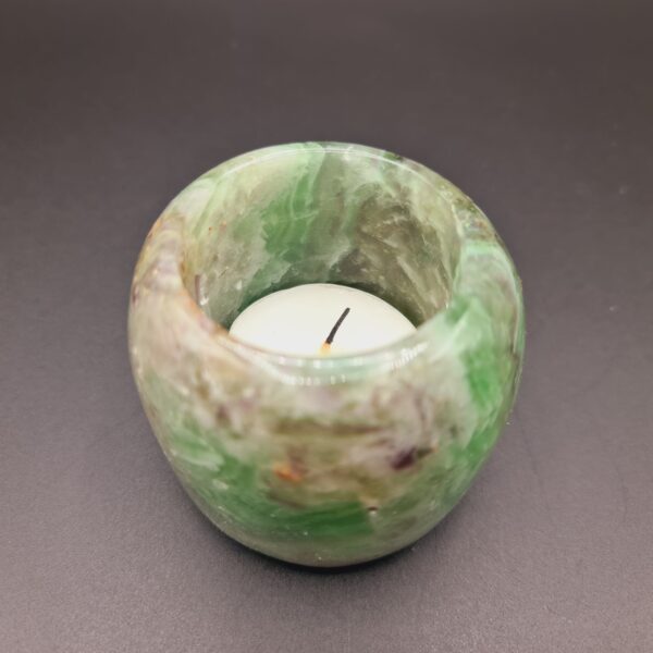 Fluorite Cylinder Tealight Holder