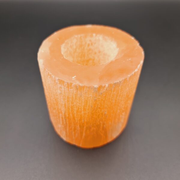Orange Selenite Tealight Holder