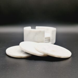 White Marble Onyx Tea Coasters