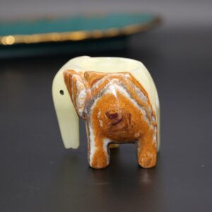 Onyx Elephant Tea Light Holder