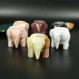 Marble Elephant Tea Light Holder