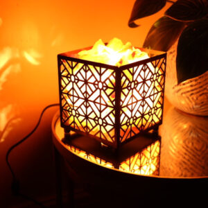 Himalayan Salt Lamp Square Basket