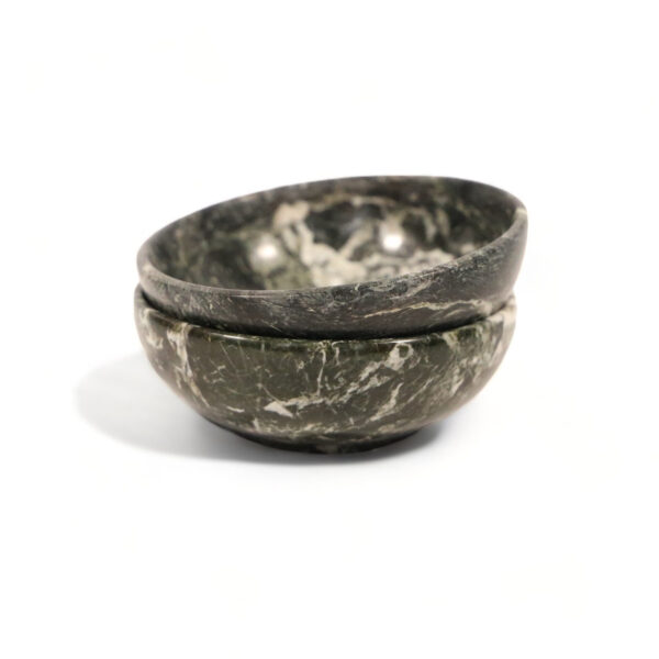 Black Zebra Marble Bowl