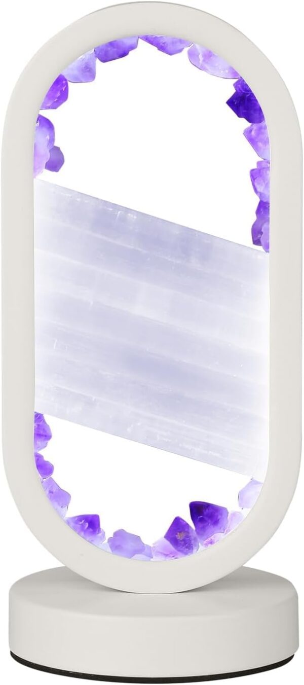 Amethyst & Selenite Crystal Lamp