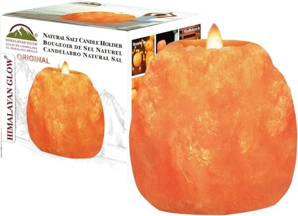 Himalayan salt candle holder