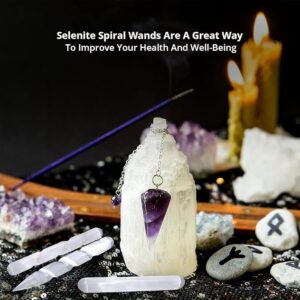 WBM Selenite Crystal Wand