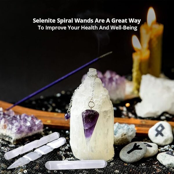 WBM Selenite Crystal Wand