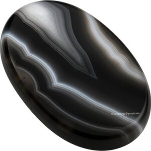 Black Onyx worry stone