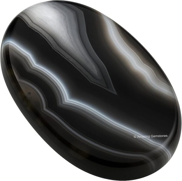 Black Onyx worry stone
