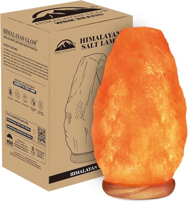 Himalayan salt lamp with