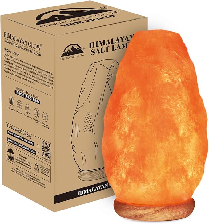 Himalayan Salt Lamp with Dimmer Switch – 5-7 lbs Crystal Himalayan salt lamp with