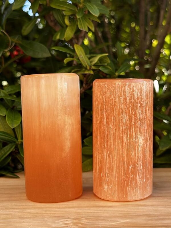 Orange Selenite Harmonizer Cylinder