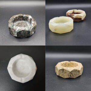 Onyx, Marble & Fossil Ashtrays