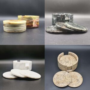 Marble Onyx Tea Coasters