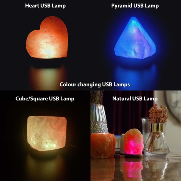Himalayan Salt Colour Changing USB Lamp