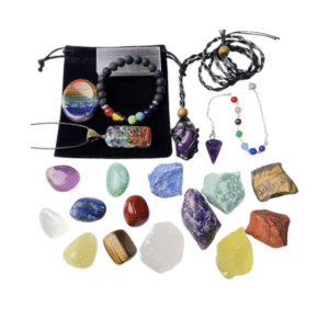 22Pcs Healing Crystals Set with Chakra Stones & Box