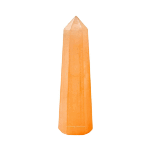 orange selenite crystal tower