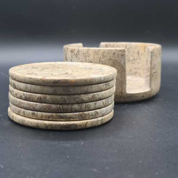 Fossil Marble Tea Coasters
