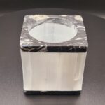 Selenite & Black Marble Tealight Holder